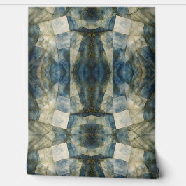 セージオリーブグリーン金ゴールド幾何学抽象芸術ナチュラル 壁紙