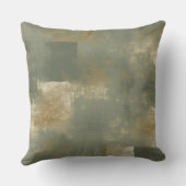 セージオリーブグリーン金ゴールド抽象芸術 クッション (裏面)