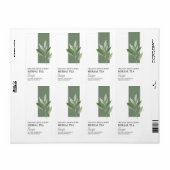 セージオーガニックハーブティーのビジネスラベル ラベル (フルシート)