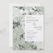 セージオーガニック葉の結婚式招待状 招待状 (正面)