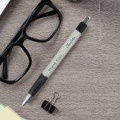 セージカスタムグリーンのモノグラム名ありがとう ボールペン