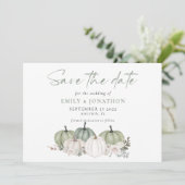 セージカボチャ秋花模様QRコード結婚のSav セーブザデート (スタンド正面)