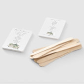 セージカボンプキンス花模様結婚式 プログラム ハンドファン (組立なし)