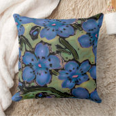セージカントリーブルーフローラ クッション (ブランケット)