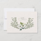 セージガーデンウェディングの出欠返信カード 招待状 (正面)