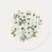 セージガーデンシール封筒用シールウェディングラベル ラウンドシール (正面)