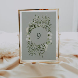 セージガーデンテーブル番号結婚披露宴サイン 招待状