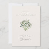 セージガーデンブライドメイド提案招待状カード 招待状 (正面)