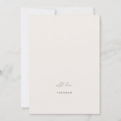 セージガーデンブライドメイド提案招待状カード 招待状 (裏面)