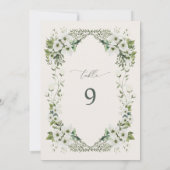 セージガーデン テーブルナンバー カード レセプション デコ (裏面)