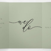 セージクラシックグレフォーマルミニマルイ結婚ズ 三つ折りカード (内部中)