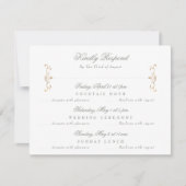 セージクラシック結婚金ゴールド数々のイベント 出欠カード (正面)