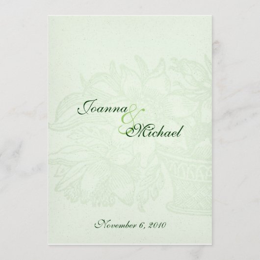 セージクラシック花籠メニュー メニュー (裏面)