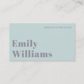 セージグエレガントリーンシンプルプロフェッショナル | QRコード 名刺 (正面)