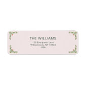 セージグエレガントリーンフローラファカスタムミリ ラベル (正面)