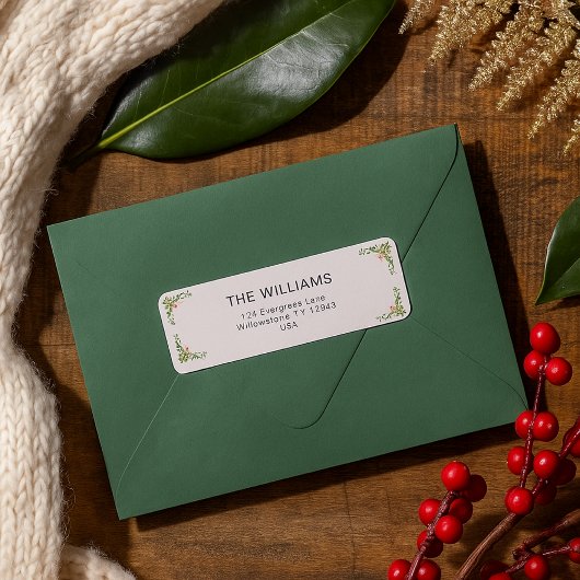 セージグエレガントリーンフローラファカスタムミリ ラベル