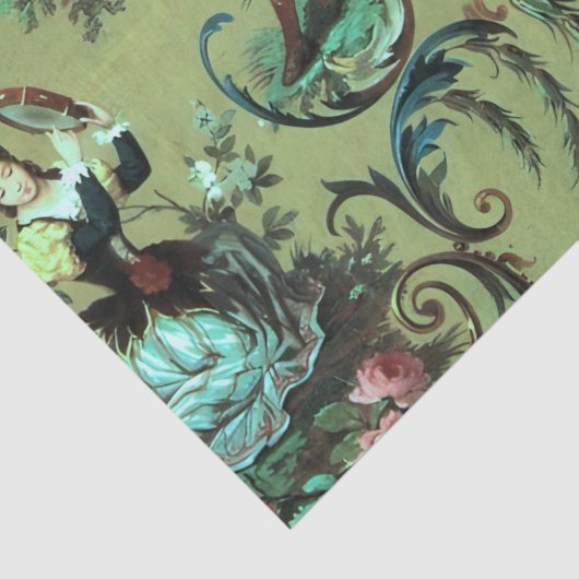 セージグフランスのリーントワールビクトリアンスタイルデクページ 薄葉紙 (詳細)