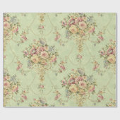 セージグフランスのリーンビクトリアンスタイルフローラの分離 ラッピングペーパー (フラット)
