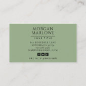 セージグモダンリーンジオメトリアーチ 名刺 (裏面)