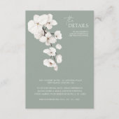 セージグモダンリーンホワイトラン結婚ズ詳細 エンクロージャーカード (正面)