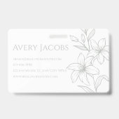 セージグユニークリーモダンンボホフローラ バッジ (裏面)