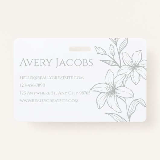 セージグユニークリーモダンンボホフローラ バッジ (裏面)