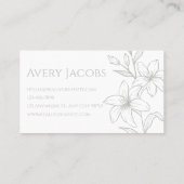 セージグユニークリーモダンンボホフローラ 名刺 (裏面)