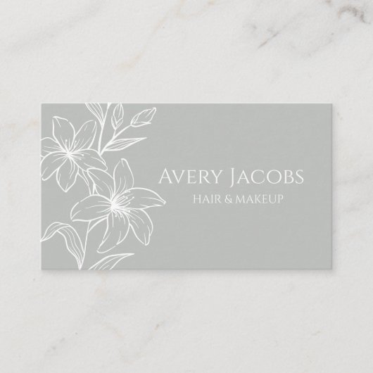 セージグユニークリーモダンンボホフローラ 名刺 (正面)