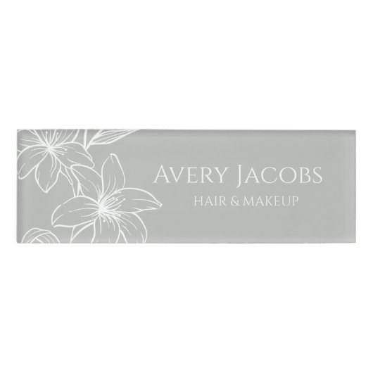 セージグユニークリーモダンンボホフローラ 名札 (正面)
