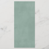 セージグラデーション緑 |ミニマル結婚主義Boho メニュー (裏面)