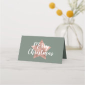 セージグリモダンーンスタークリスマス プレイスカード (裏面)