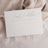 セージグリーンお洒落ファミリーの伝統カード サンキューカード