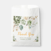 セージグリーンとクリームフローラ誕生会 フェイバーバッグ (正面)