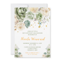 セージグリーンとクリームフローラ誕生会