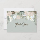 セージグリーンとバニラクリームの感謝カード