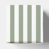 セージグリーンとホワイトのストライプ サンクス フェイバーボックス (上部)