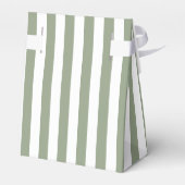 セージグリーンとホワイトのストライプ サンクス フェイバーボックス (裏面サイド)