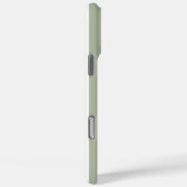 セージグリーンとホワイトのモノグラムストライプ Case-Mate iPhoneケース (裏面 / 右)