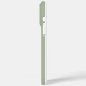 セージグリーンとホワイトのモノグラムストライプ Case-Mate iPhoneケース (裏面 / 左)