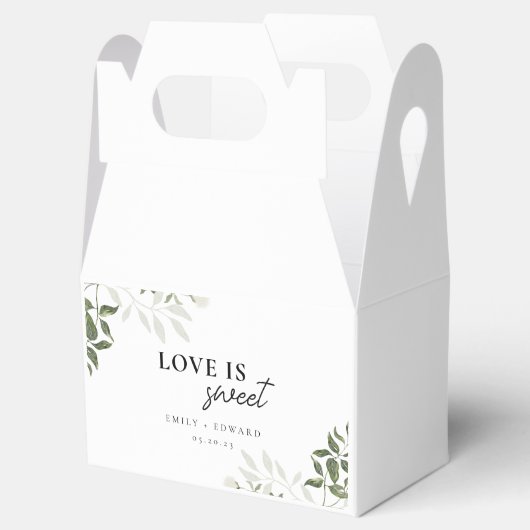 セージグリーンとホワイトフローラ愛は甘結婚い フェイバーボックス (オープン)