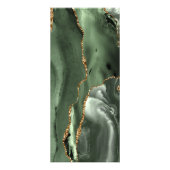 セージグリーンと金ゴールド価格リスト ラックカード (裏面)