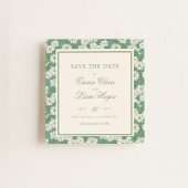 セージグリーンのガーデンチノワジエ広場 Save the Date 招待状