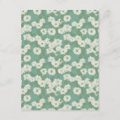 セージグリーンのガーデンチノワジエ結婚式の詳細 エンクロージャーカード (裏面)