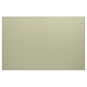 セージグリーンのクリーム色の茶円 ファブリック (ファットクウォーター)