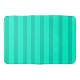 セージグリーンのストライプ バスマット