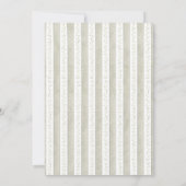 セージグリーンのベイビーシャワー招待状 - ニュートラル 招待状 (裏面)