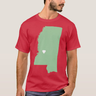 セージグリーンのミシシッピーラブ オーバーサイズ Tシャツ