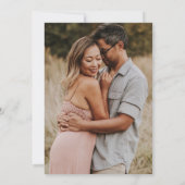 セージグリーンのモダンなタイポグラフィーの結婚式 招待状 (裏面)