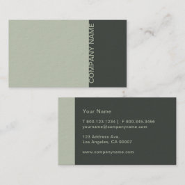 セージグリーンのモダン 名刺