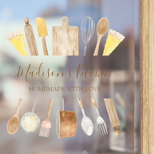 セージグリーンのユーカリの葉のドア ウィンドウサイン